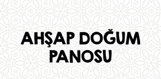 ahsap doğum panosu