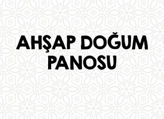 ahsap doğum panosu