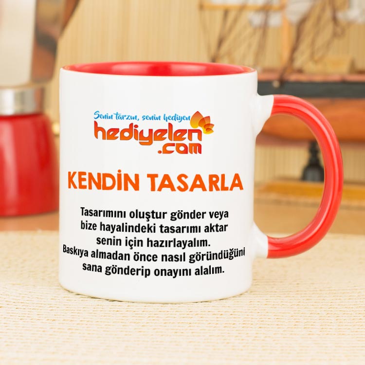 kendin tasarla kupa bardak